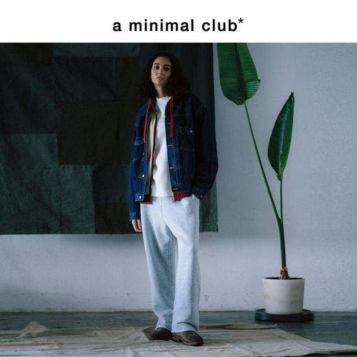 a minimal club重磅480克毛圈布直筒卫裤无侧缝100棉秋AM59SP20 商品图2