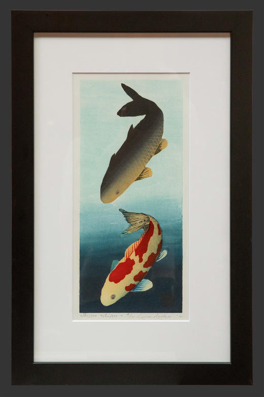 独角鹿西洋古董2012年日本当代艺术家Kunio Kaneko签名创作出品限量木刻版画作品「Whisper Whisper 10 低语·十」 商品图1