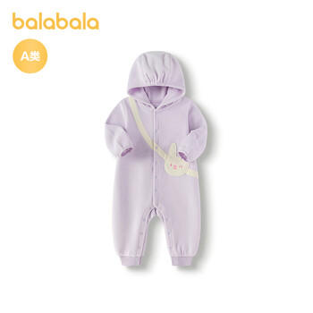 巴拉巴拉婴儿连体衣秋装宝宝外出包屁衣爬服2025时髦可爱加绒209325120203 商品图3