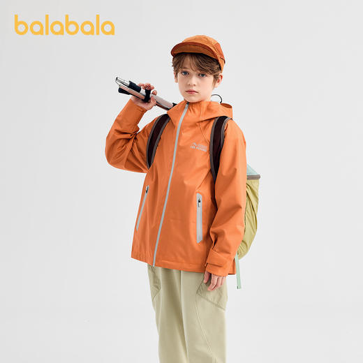 【冲锋衣商场同款】巴拉巴拉男童外套儿童上衣2025新款秋装防泼水 商品图1