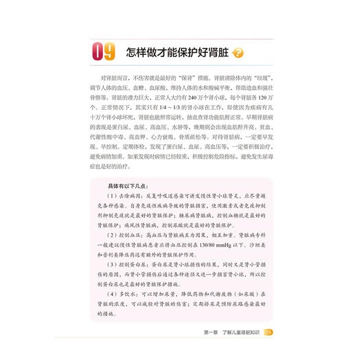 保护儿童肾脏 贾实磊 高晓洁 主编 从儿童肾脏结构年龄段易患疾病的特点及常见肾脏病的护理健康宣教等 肾疾病 北京大学医学出版社 商品图3
