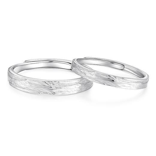 卡蒂罗KADER 时光之森情侣对戒 轻奢不规则纹理独特小众设计可调节一对 高级浪漫约会日常简约百搭通勤 商品图1