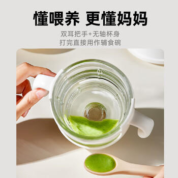 小熊（Bear）婴儿辅食料理机 分月龄打泥神器多功能料理机绞肉机 8叶单杯单刀 商品图2