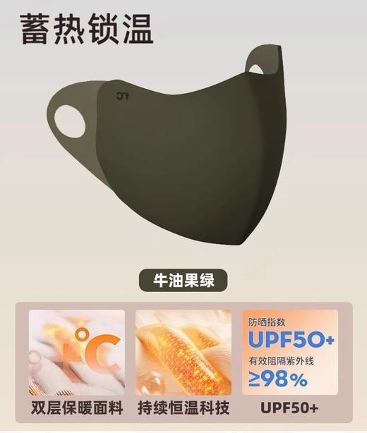 【YW】无忧购15元2件美拉德保暖口罩高颜值秋冬海绵3D防风防寒小V脸加厚（截单后3-5天发货) 商品图8