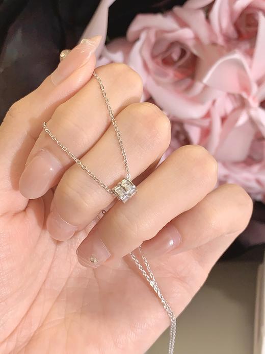 卡蒂罗KADER 幸运小蛮腰项链 新中式闪耀锁骨链满钻璀璨闪耀转运珠小众设计拼接链好运 优雅大方简约配饰 商品图5