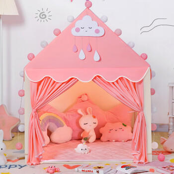 桑巴宝贝儿童帐篷室内公主女孩家用小房子游戏屋宝宝秘密基地小屋玩具城堡 商品图4