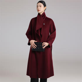 【清河羊毛羊绒专场】鹿展LZ802女士羊绒大衣30%山羊绒 70%羊毛