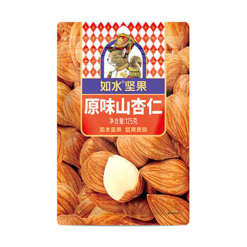 如水 原味山杏仁460g/罐 新货南北杏仁休闲零食大颗粒新货烘焙熟坚果 /休闲食品 /坚果炒货 /杏仁 商品图2