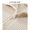 a minimal club刺绣logo华夫格半拉链卫衣翻领长袖半开襟AM59ST15 商品缩略图2