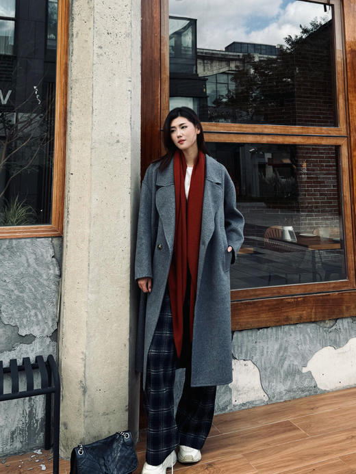 【神仙版型】噢蜜ooomeooo大翻领羊绒混纺手工大衣 商品图8