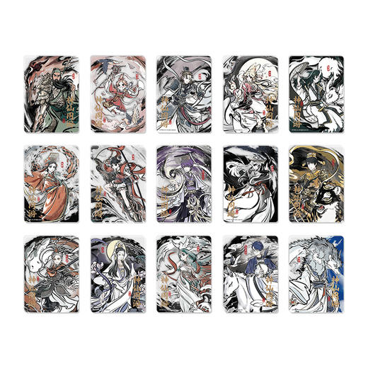 《非人哉官方店》神仙同游系列PET透卡盲盒动漫周边古风水墨收藏卡牌 商品图4