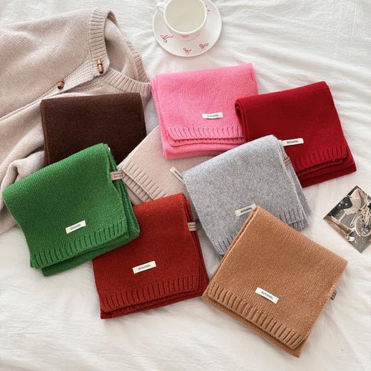时尚搭配！西田の凉子 绵羊毛针织围巾 轻盈保暖 时尚百搭 8色可选 商品图14