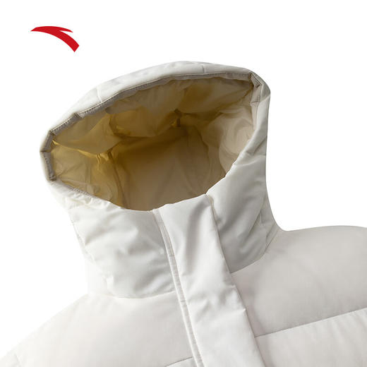 安踏速暖羽绒服丨中长款羽绒服女士秋季防泼水棉服外套162517901 商品图2