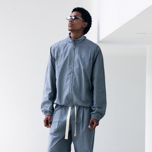 oneup格子花苞拉链夹克（男女同款） 商品图5