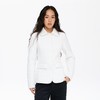 oneup菱形格收腰中长款棉服 商品缩略图0