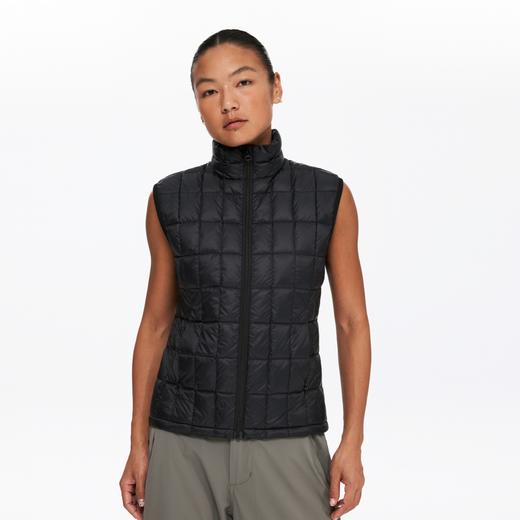 oneup格纹收腰羽绒马甲 商品图1