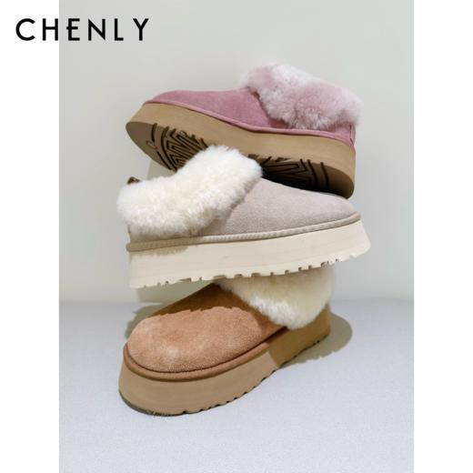 尘衣｜25F/W 浅口厚底毛毛雪地靴 商品图0