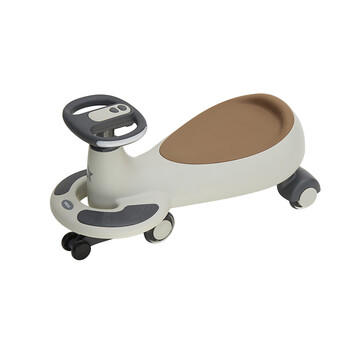 贝易BEIESTATE典藏扭扭车 1-6岁宝宝摇摇车大人可坐宝宝礼物声光音乐款 云母灰 商品图6