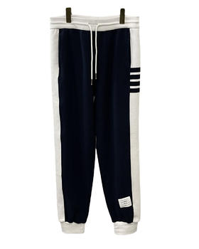 中性款侧边条纹卫裤长裤 可配套装022