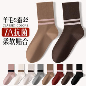 【加倍保暖】副歌双针加倍保暖女袜10000/男袜20095