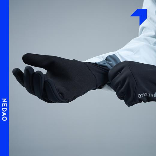 内道新品拉毛运动手套保暖户外登山越野防滑舒适冬跑步运动手套 商品图0