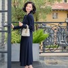 西子/月半小夜曲羊毛呢拼接针织假两件设计感连衣裙/CQYF194 商品缩略图1