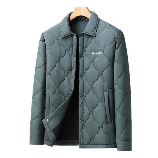 【DPX】大依优型大码男装冬季加棉夹克棉服商务时尚休闲轻奢翻领棉衣300斤 商品图4