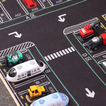 TaTanice停车场地垫儿童游戏爬行垫卧室早教阅读区地毯玩具男孩生日礼物 商品图5