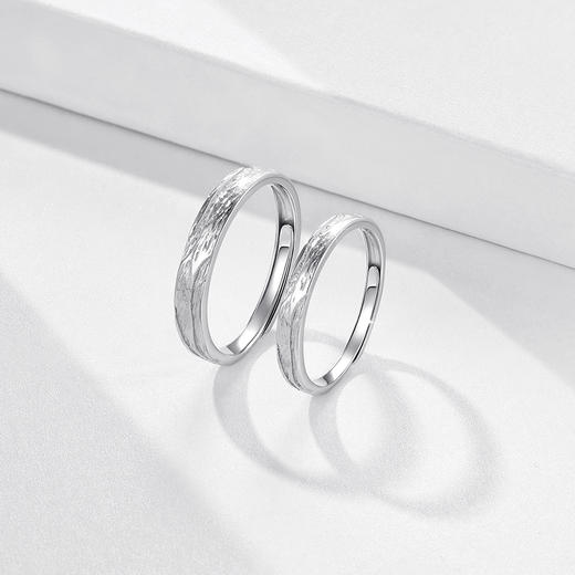 卡蒂罗KADER 时光之森情侣对戒 轻奢不规则纹理独特小众设计可调节一对 高级浪漫约会日常简约百搭通勤 商品图4