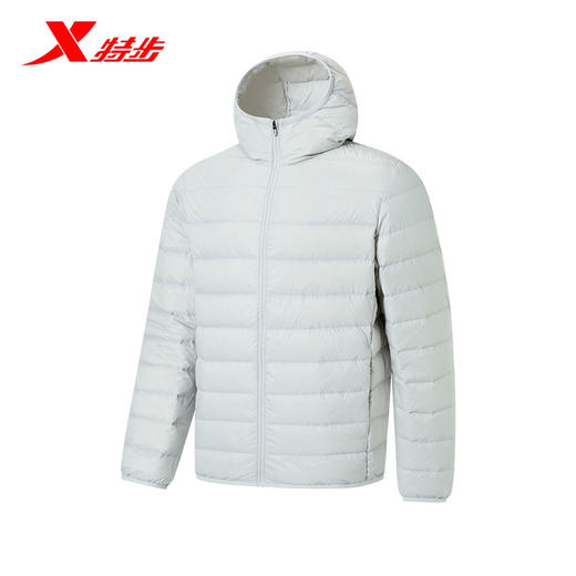 特步轻薄羽绒服男2025年冬新款鸭绒运动上衣保暖外套975429190103 商品图0