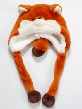 立体红狐动耳帽套帽帽子-纪念日百货门店同款165345082