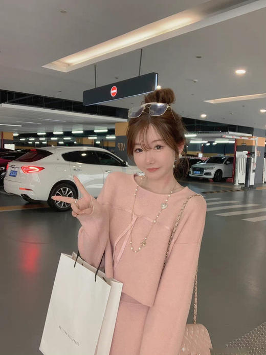 福利 金蘑菇菇 【上衣  】冷萃月光 娇俏内搭组 / 低饱和度清甜少女感内搭 小毛衣 商品图9