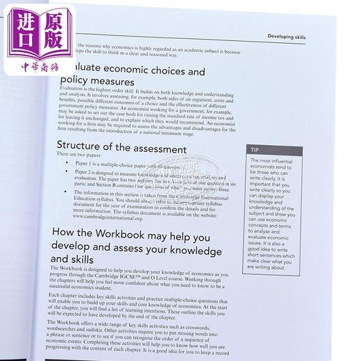 【中商原版】Cambridge 剑桥经济学练习册 附电子版2年访问 IGCSE O Level Economics Workbook with Digital Access 2 years 商品图3