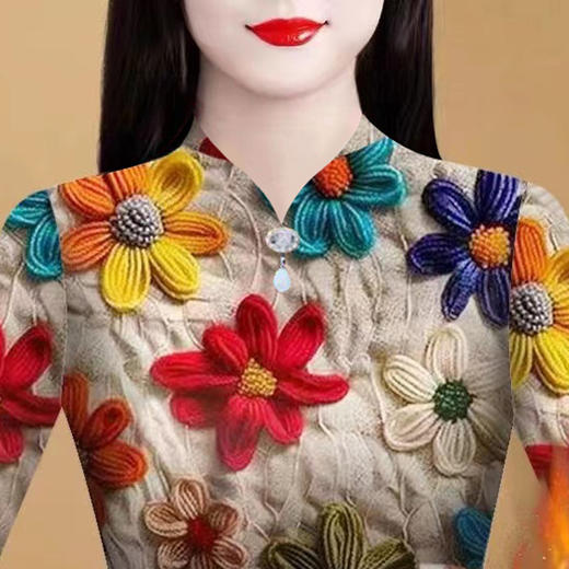 KQL 405H8926一体双面德绒半高领打底衫修身时尚\保暖上衣 商品图1