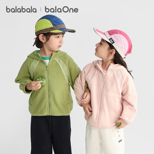 巴拉巴拉balaOne儿童外套男女童宝宝上衣2025新款秋摇粒绒防静电 商品图0