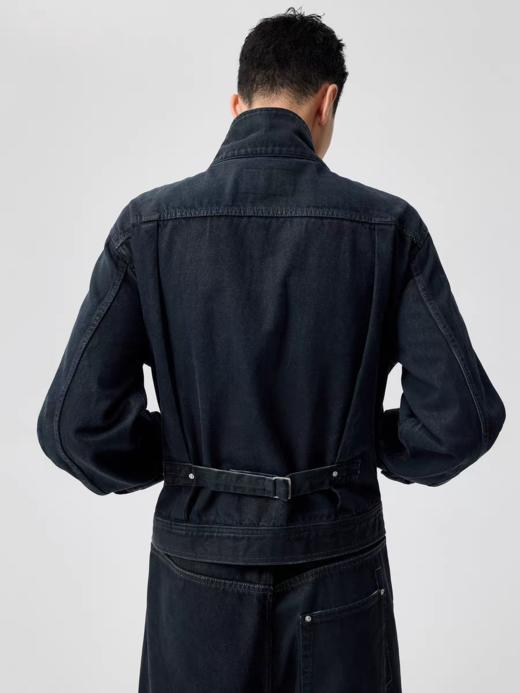 Simple Project/Y25145/涂层刷蜡修身牛仔短夹克 商品图2