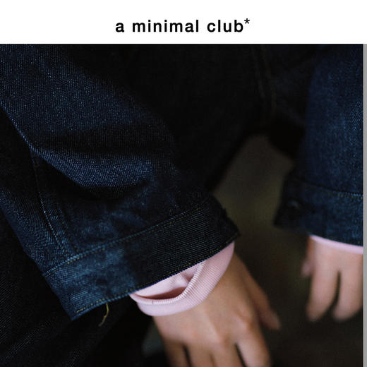 a minimal club复古重磅【原牛】撞色字母印花牛仔夹克街头AM59DC01 商品图4