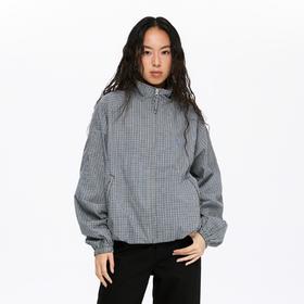 oneup格子花苞拉链夹克（男女同款）