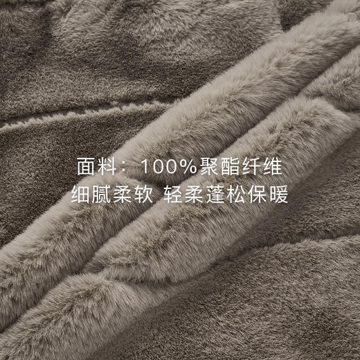 lost in echo2025秋冬新款时尚复古立体绗缝短款保暖皮草外套女 商品图2