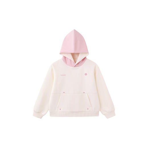 英氏儿童卫衣针织连帽绒衫女童女宝秋冬时尚保暖舒适潮流拼色新款 商品图4