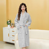 秋冬季浴袍 男女珊瑚绒加厚睡衣 情侣加长款大码浴衣 舒适睡袍保暖晨袍 商品缩略图8
