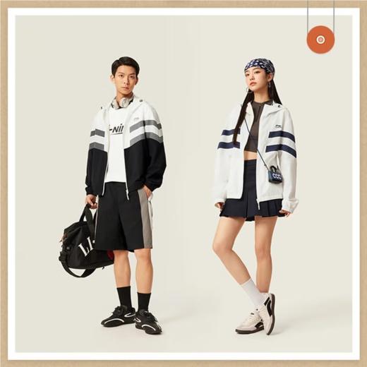 李宁男子2025春秋休闲连帽运动夹克外套AFDV701-6 商品图2