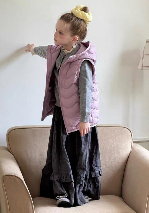 给宝贝们的~！90%白鸭绒零压泡芙连帽轻便羽绒服 商品图12