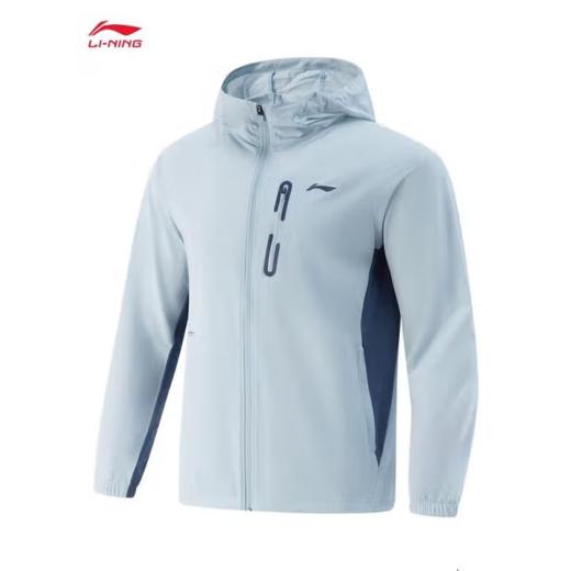 李宁男子2025春秋防泼水休闲连帽运动夹克外套AFDVA85-3 商品图1