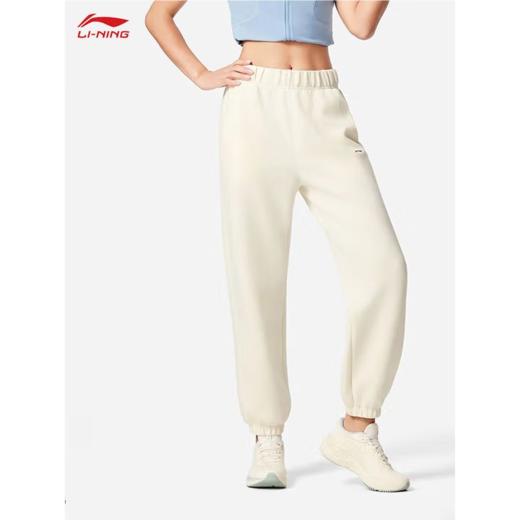 李宁女子2025秋季束脚宽松运动裤AKLV334-1 商品图0