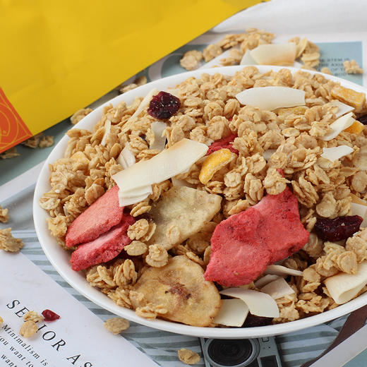 奇正青稞 青稞燕麦优果脆 椰香果味 双优谷物 营养多多 200g/袋*2 商品图3