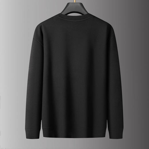 【加绒】【DPS】大依优型大码男装圆领针织打底衫绵羊毛桑蚕丝加绒卫衣休闲百搭加肥加大码 商品图3