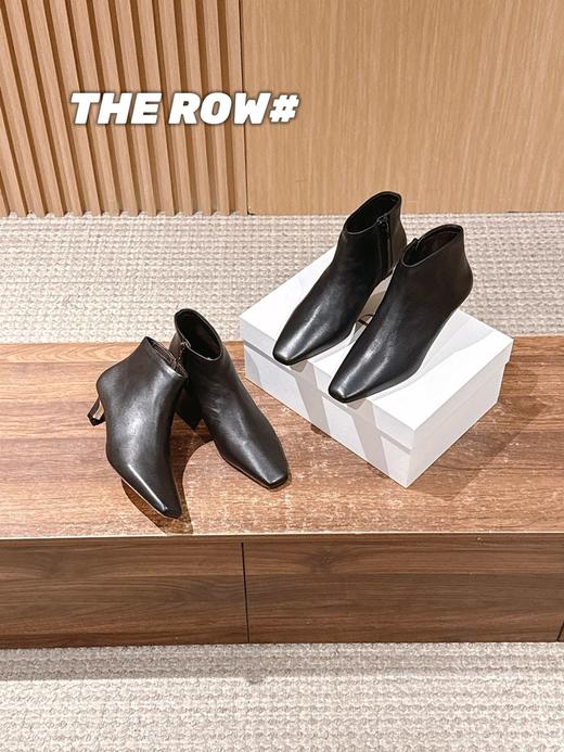 The Row 高品质猫跟侧拉链短靴（DBG） 商品图0