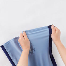 ASK JUNIOR泡温泉男童泳衣夏装连体式儿童泳装短袖中大童游泳衣 蓝色 160