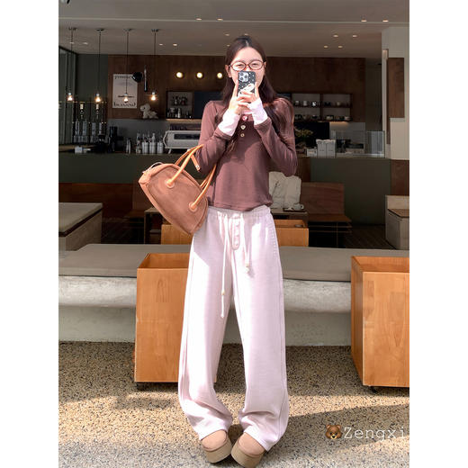 <曾小咸推荐>3.21现货秒杀 ！微信超特价！韩系直筒休闲裤 日常189.99 立减100 秒杀89.99！！ 商品图4